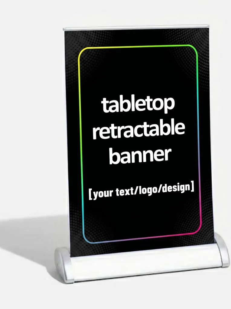 Tabletop Retractable Mini Pull-Up Banners preview