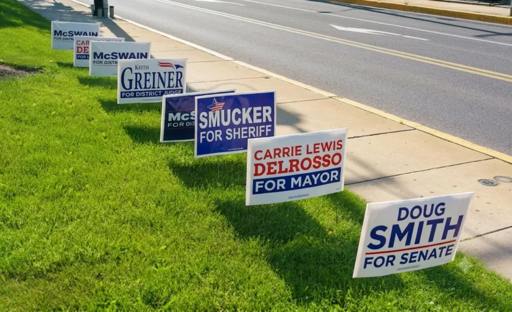 Plastic yard sign preview